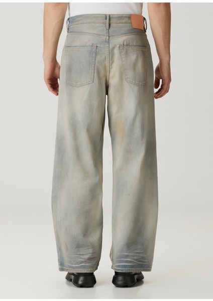 Baggy Fit Açık Mavi Jean Pantolon