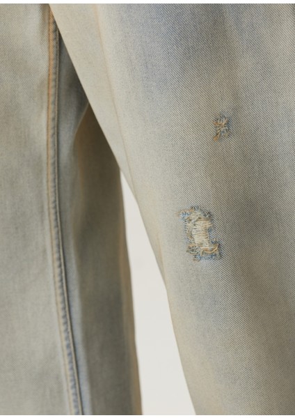 Baggy Fit Açık Mavi Jean Pantolon