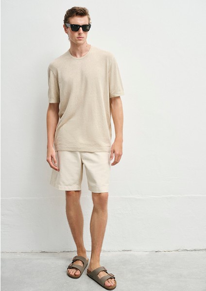 Bej Triko Tişört 0710368-70020 fiyatları