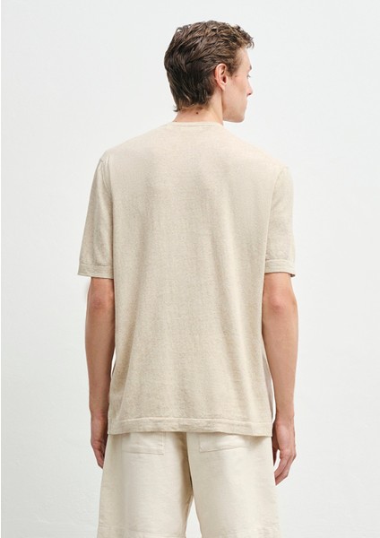 Bej Triko Tişört 0710368-70020 fırsatları