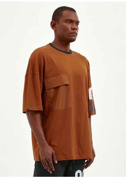 Nomadian Oversize Kahve Erkek T-Shirt