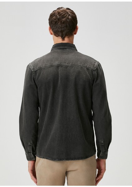 Siyah Denim Gömlek