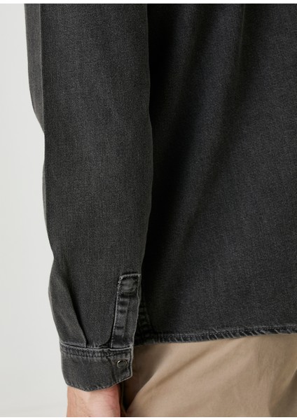 Siyah Denim Gömlek