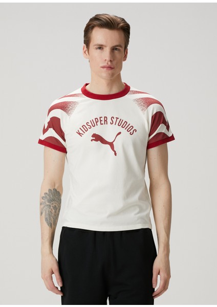x Kidsuper Ringer Beyaz T-Shirt