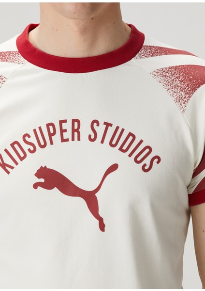 x Kidsuper Ringer Beyaz T-Shirt indirimleri
