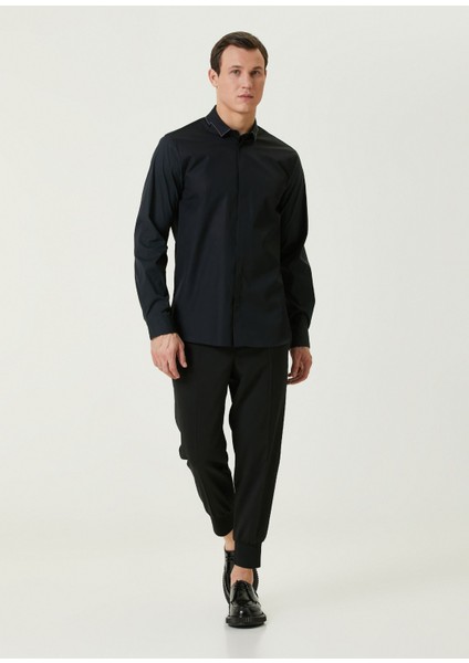 Siyah Cropped Pantolon