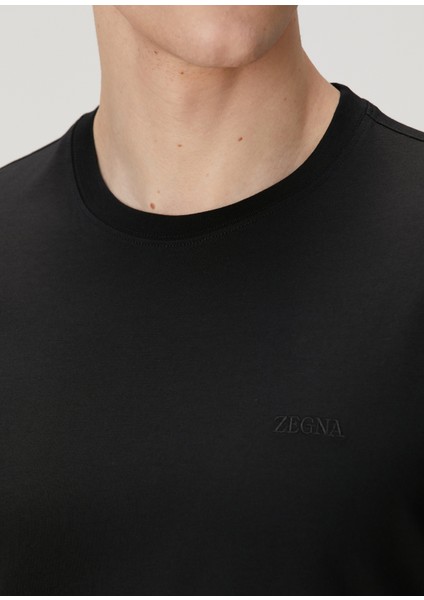 Siyah Logo Nakışlı T-Shirt indirimleri