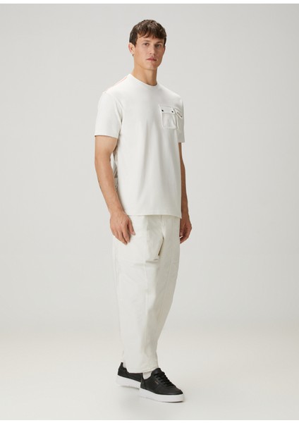 Rivalto Krem Logo Baskılı T-Shirt fiyatları