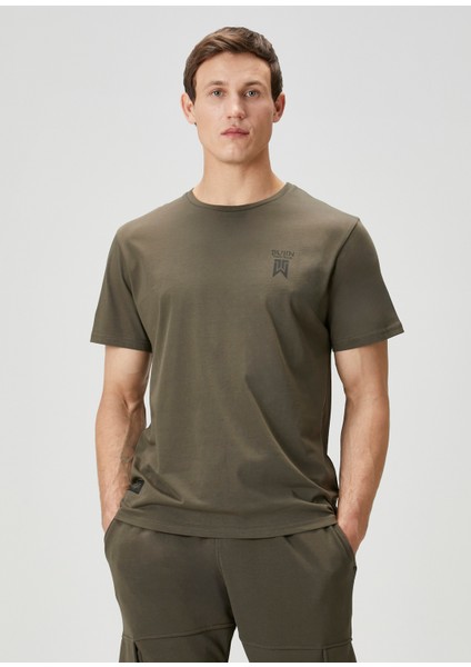 Yeşil Baskılı T-Shirt