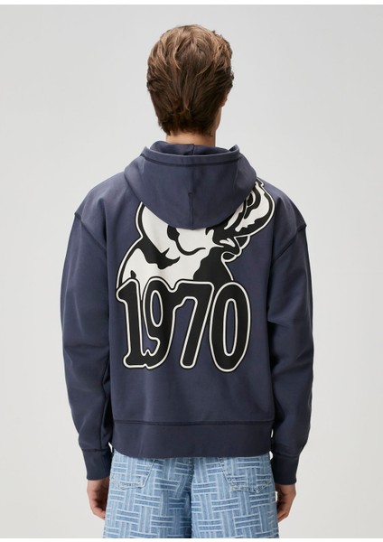 Lacivert Kapüşonlu Sweatshirt fırsatları