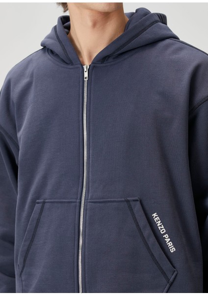 Lacivert Kapüşonlu Sweatshirt indirimleri
