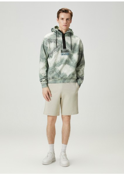 Tora Batik Desenli Kapüşonlu Sweatshirt fiyatları
