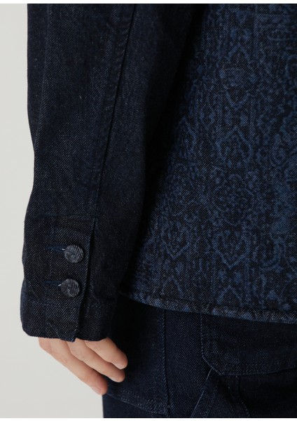 Lacivert Denim Ceket