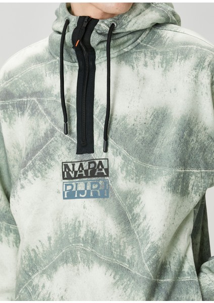Tora Batik Desenli Kapüşonlu Sweatshirt indirimleri
