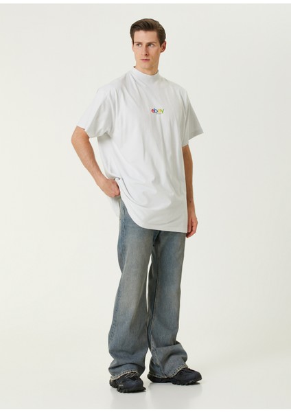 Ebay Beyaz Oversized T-Shirt fiyatları