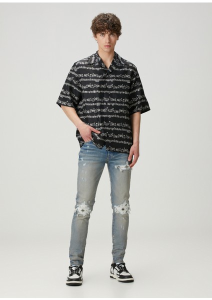 Micro Starbust Mavi Jean Pantolon