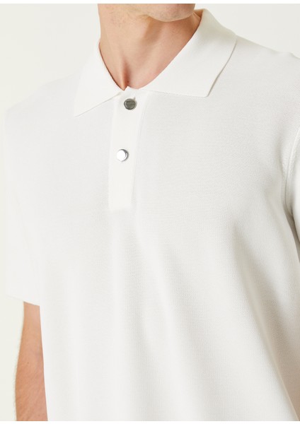 Kırık Beyaz Polo Yaka T-Shirt indirimleri