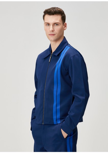 Mavi Polo Yaka Sweatshirt modelleri