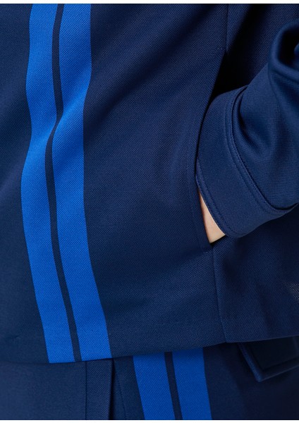 Mavi Polo Yaka Sweatshirt
