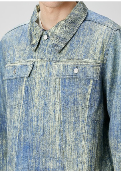 Mavi Organik Pamuk Denim Ceket indirimleri