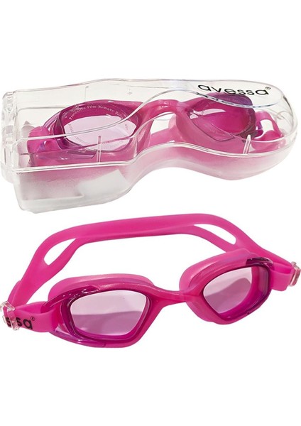 Pembe Yüzücü Gözlüğü, Konfor ve Şıklık, Suya Dayanıklı Tasarım