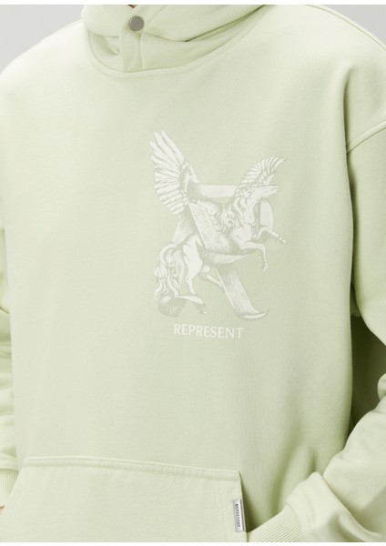 Yeşil Kapüşonlu Sweatshirt