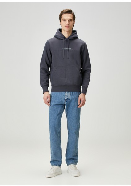 Koyu Gri Logo Detaylı Sweatshirt fiyatları