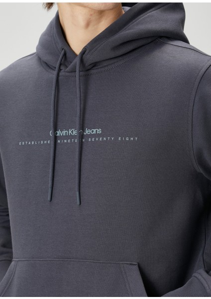 Koyu Gri Logo Detaylı Sweatshirt indirimleri