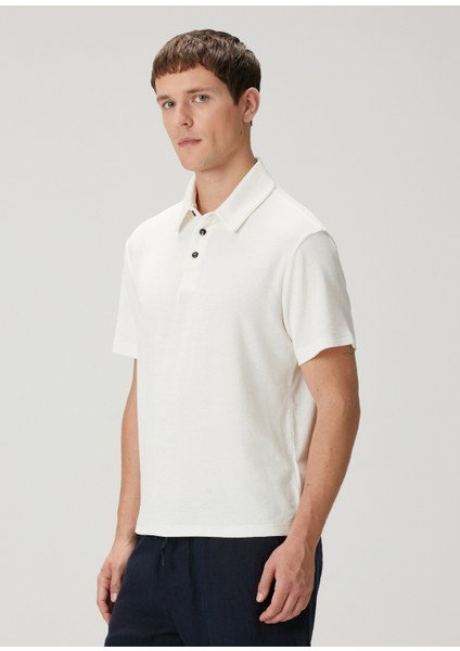 Beyaz Polo Yaka T-Shirt modelleri