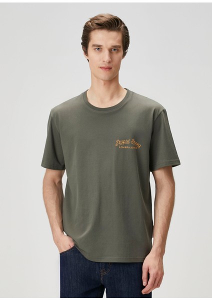 Haki Baskılı T-Shirt