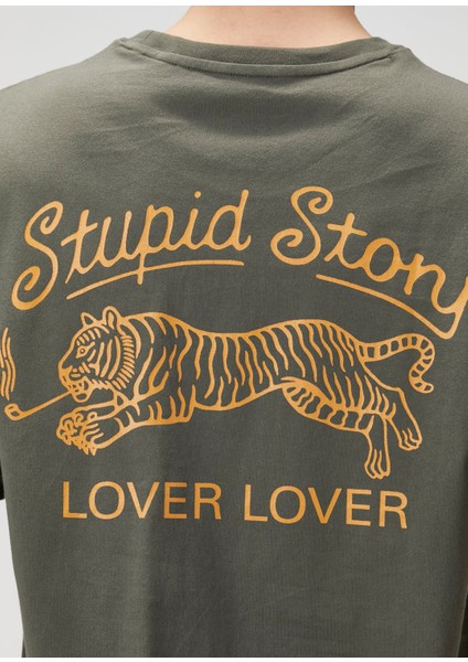 Haki Baskılı T-Shirt