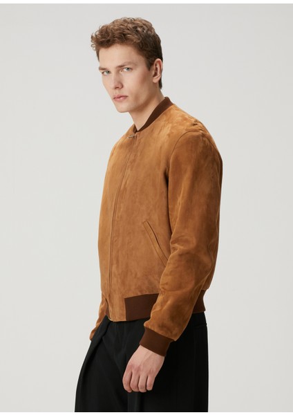 Taba Süet Bomber Ceket modelleri