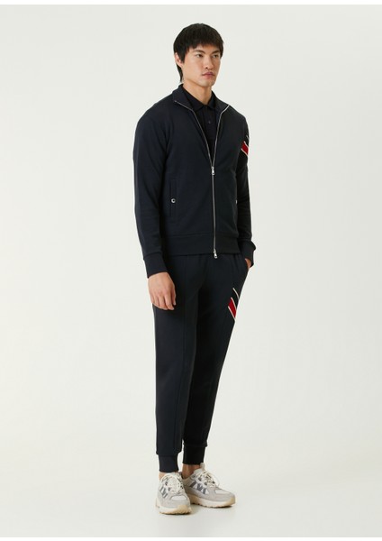 Lacivert Logo Şeritli Sweatshirt fiyatları