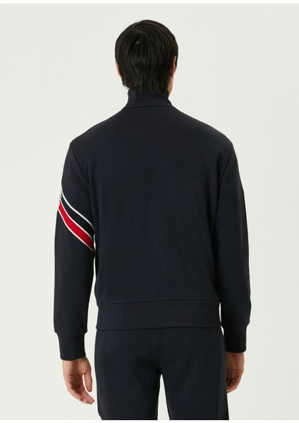 Lacivert Logo Şeritli Sweatshirt fırsatları