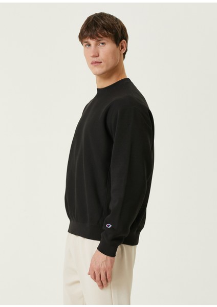 Siyah Logolu Sweatshirt