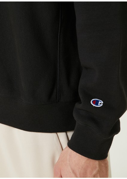 Siyah Logolu Sweatshirt