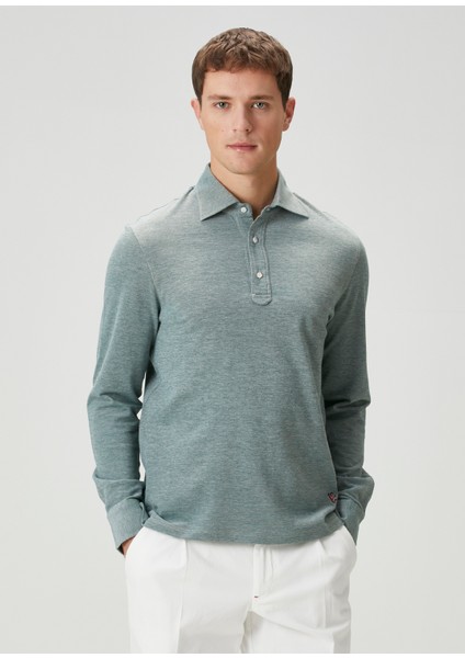Yeşil Polo Sweatshirt