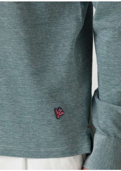 Yeşil Polo Sweatshirt