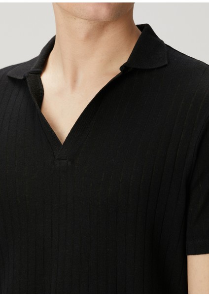Siyah Çizgi Dokulu T-Shirt indirimleri