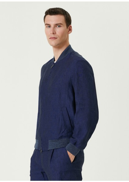 Lacivert Keten Bomber Mont modelleri