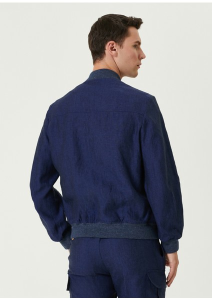 Lacivert Keten Bomber Mont fırsatları