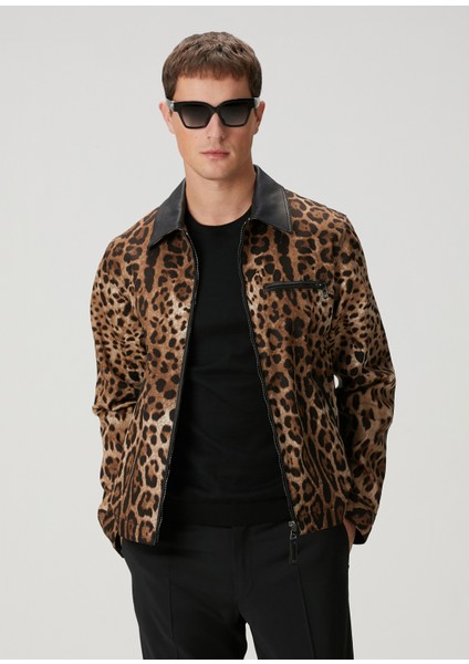 Leopar Desenli Ceket