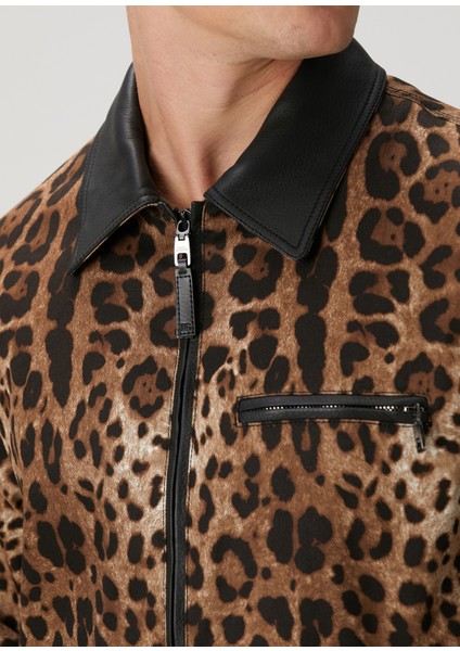 Leopar Desenli Ceket