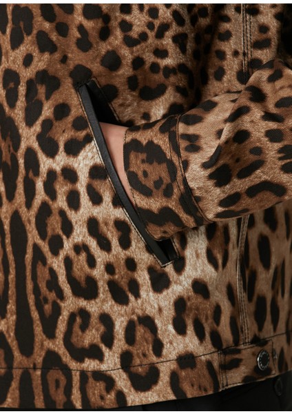 Leopar Desenli Ceket