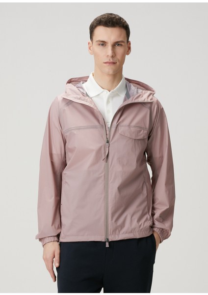 Pembe Kapüşonlu Mont