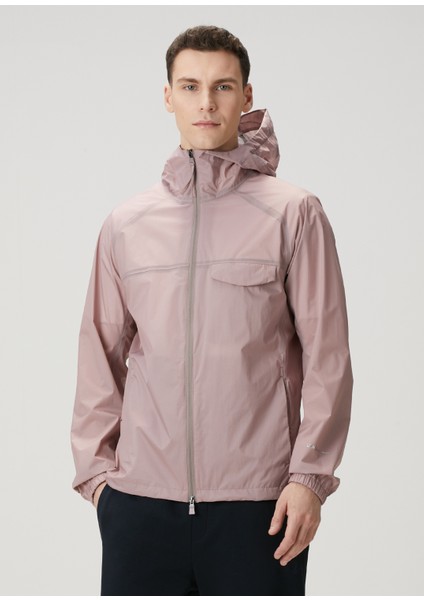 Pembe Kapüşonlu Mont