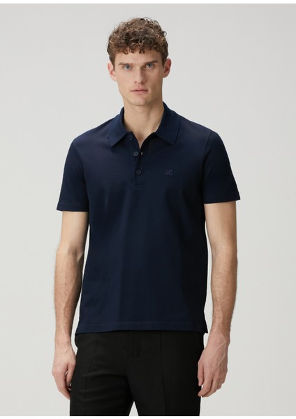 Lacivert Polo Yaka T-Shirt
