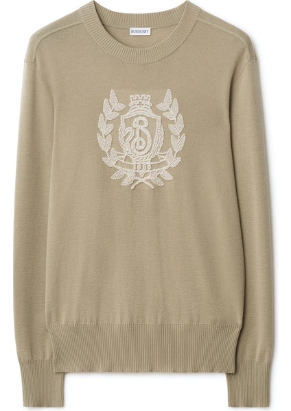 Smt Crest Bej Yün Erkek Kazak