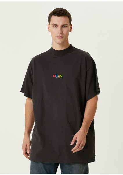 Ebay Siyah Oversized T-Shirt