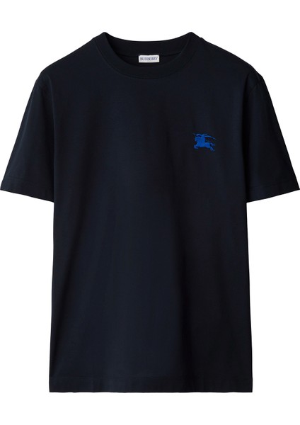 Lacivert Pamuklu Kısa Kollu Erkek T-Shirt